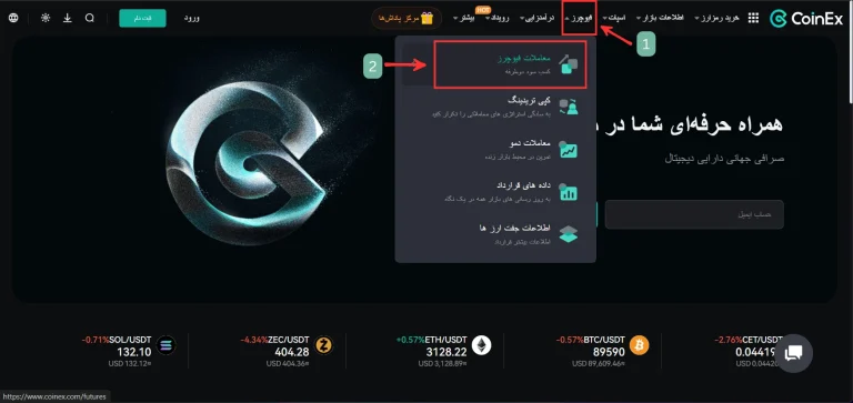 آموزش فیوچرز کوینکس