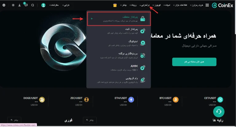 سود پس انداز کوینکس